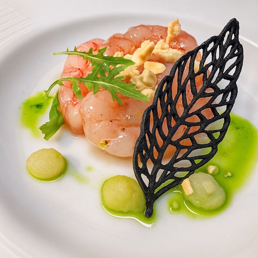 Gamberi con salsa verde